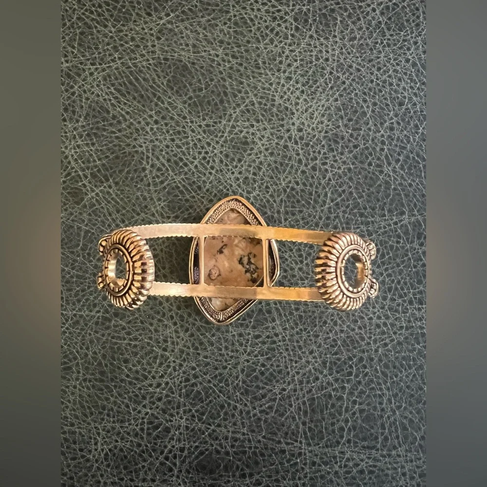 Studio Barse Bracelet Cuff Golden Bronze and African Opal - Picture 4 of 8